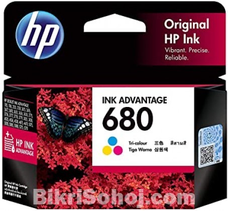 HP Genuine 680 Tri-color Original Ink Advantage Cartridge